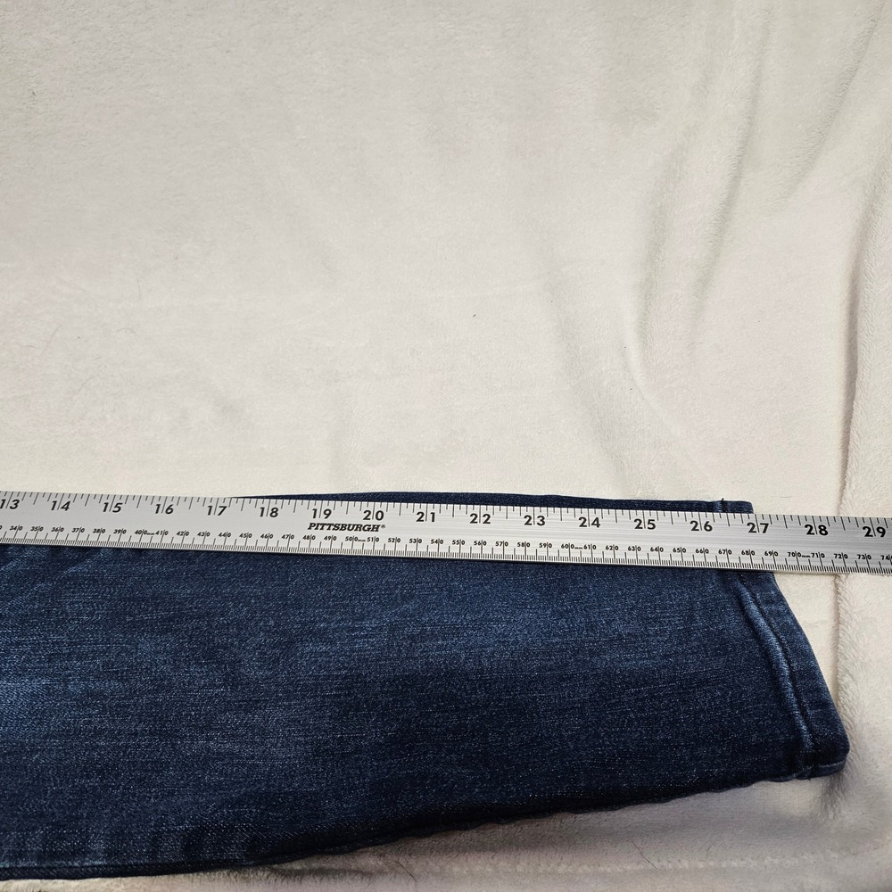 Pilcro Anthropologie High Rise Skinny Jeans Dark Wash Sailor Button Blue Size 30 - Picture 6 of 11